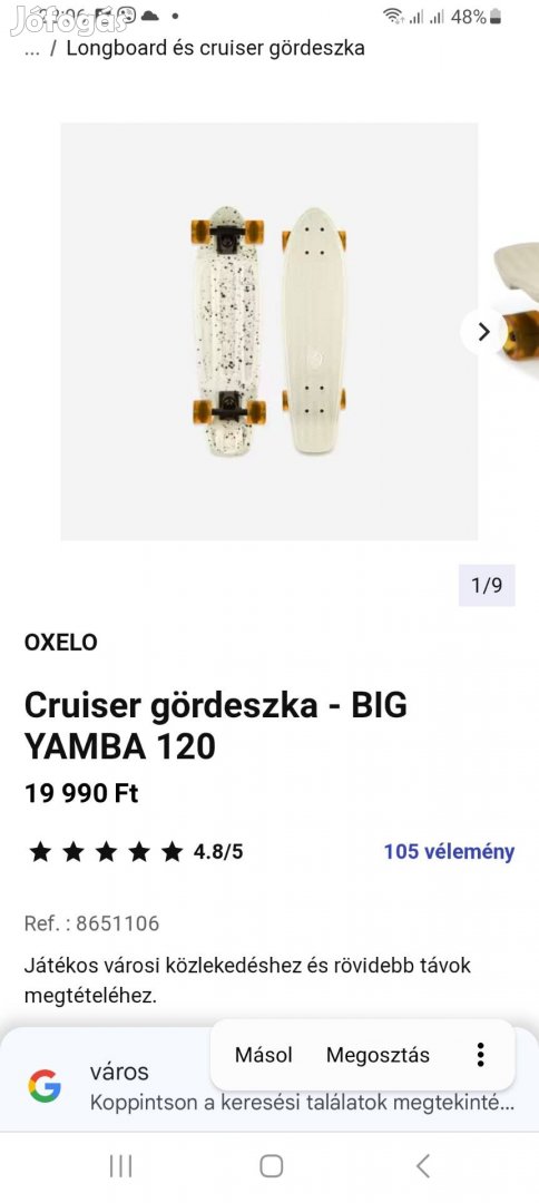 Gördeszka új, csak kipróbálva volt