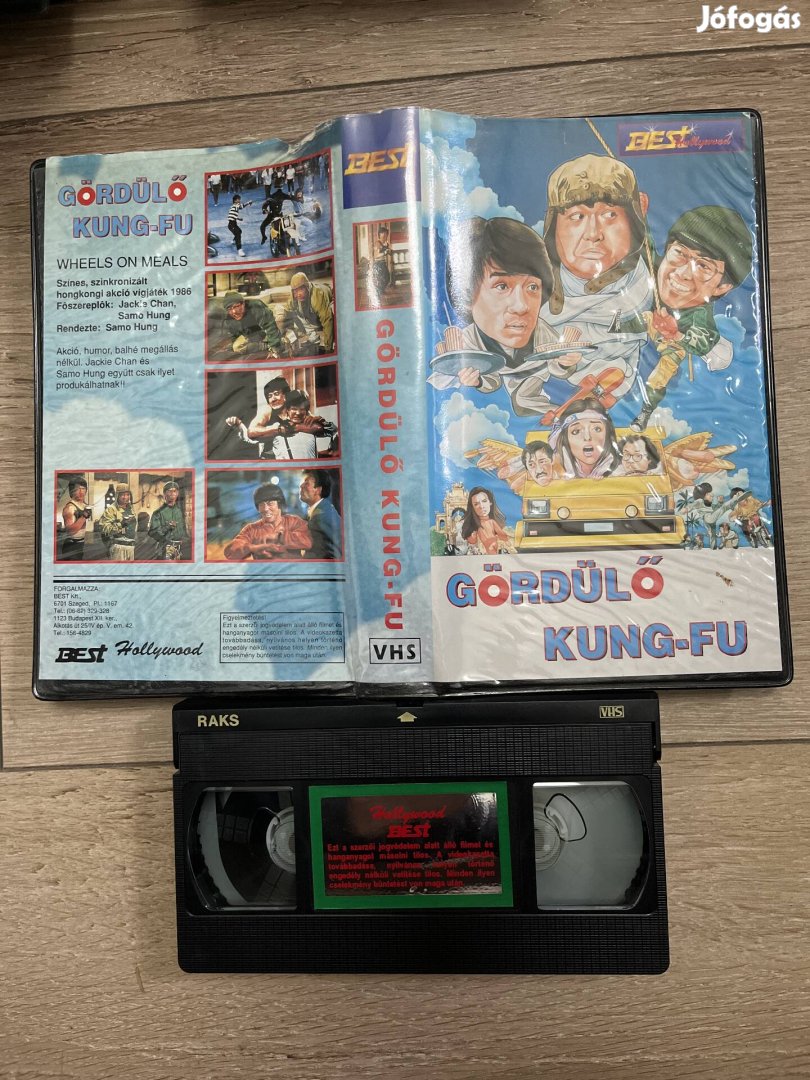 Gördülő kung fu vhs 