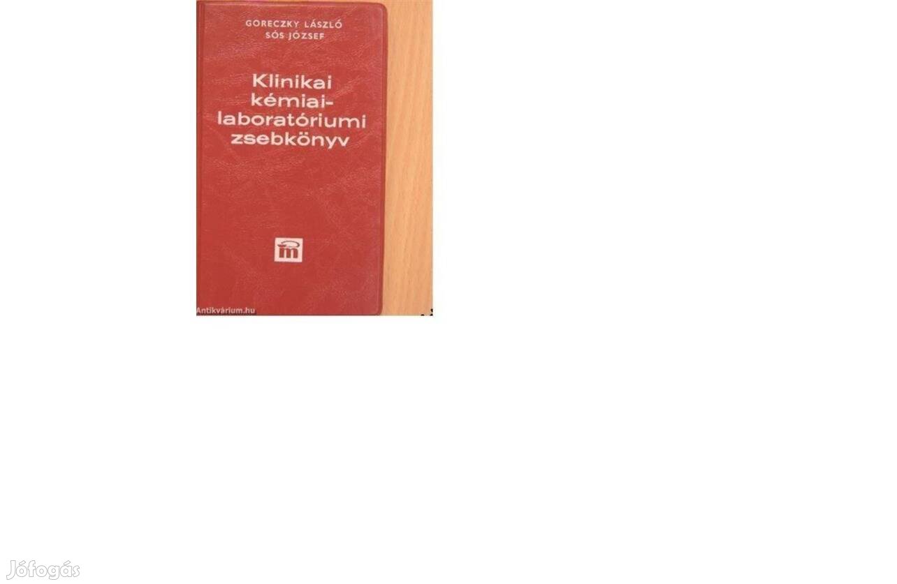 Goreczky: Klinikai kémiai laboratóriumi zsebkönyv, 1983, újszerű