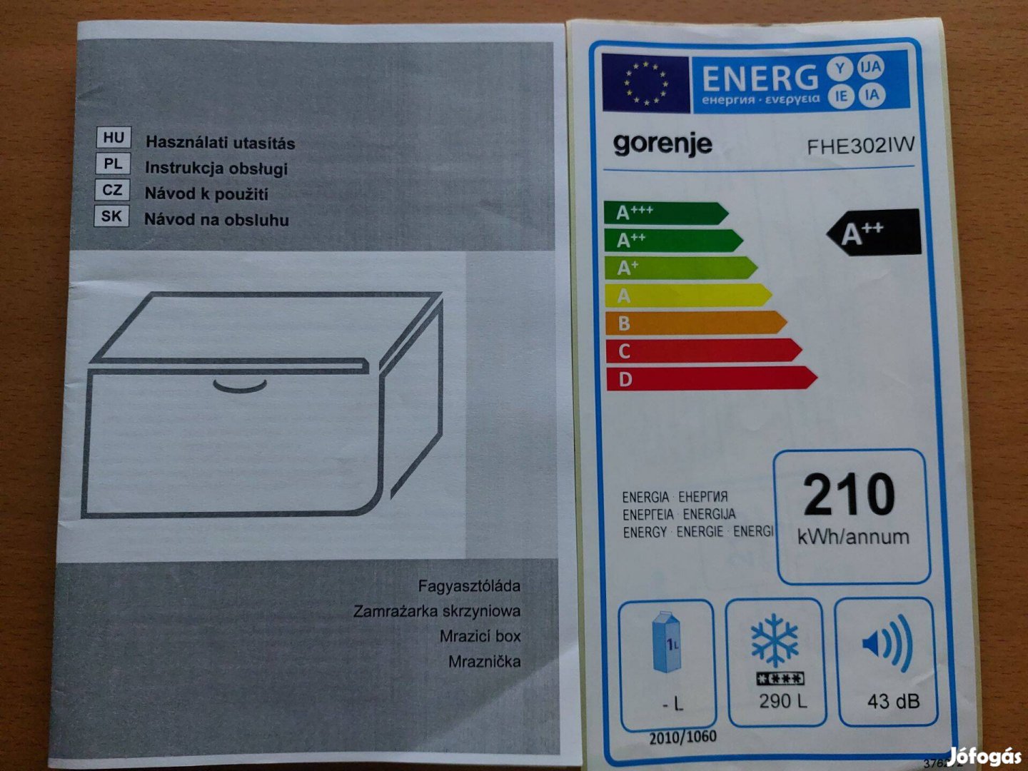 Gorenje 300l 3 fiókos fagyasztóláda