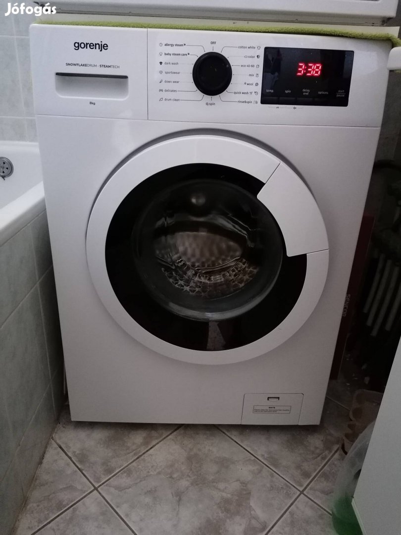 Gorenje 8 kg töltésű mosógép