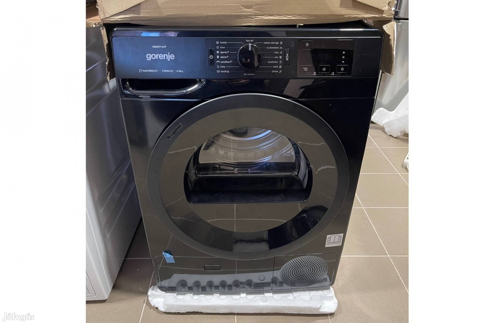 Gorenje DNE82/Bgn Inverteres hőszivattyús szárító,A++,8kg(235e.helyett