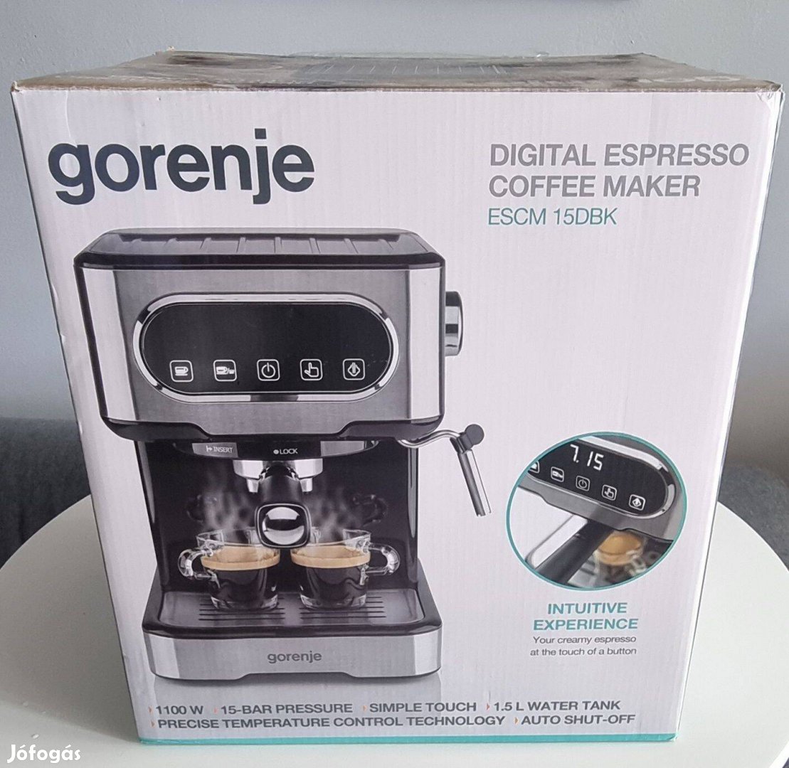 Gorenje Escm 15DBK espresszó kávégép