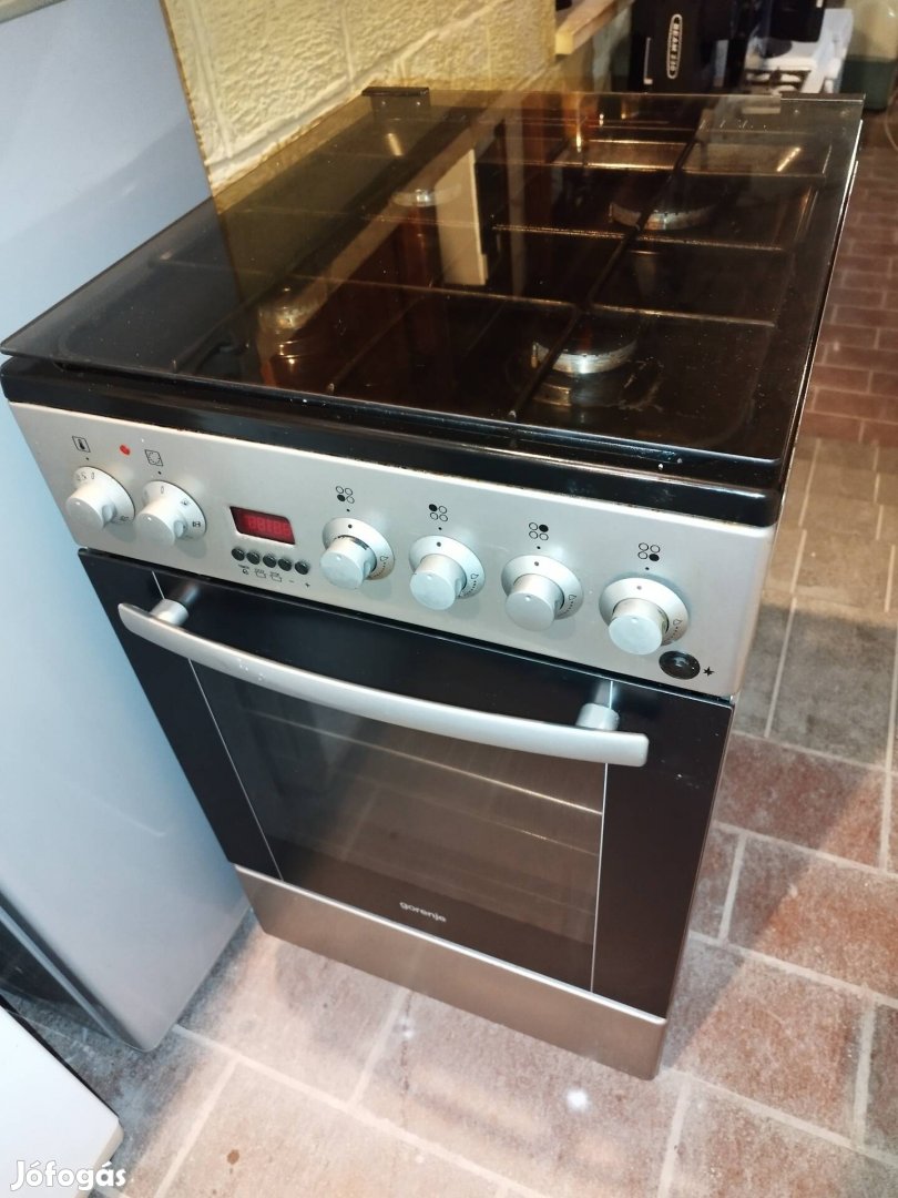 Gorenje K55303IX kombinált gáztűzhely hőlégkeverős sütő PB is 