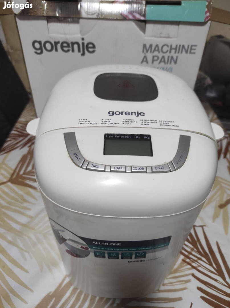 Gorenje Kenyérsütő