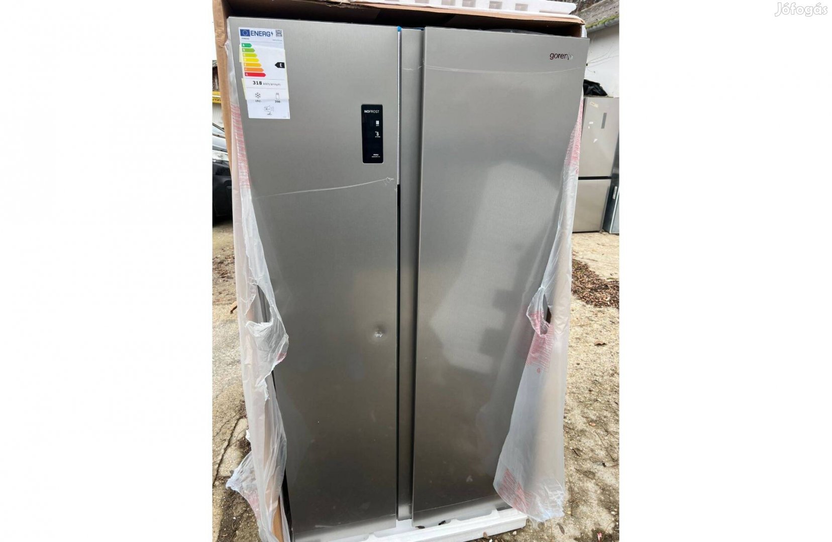 Gorenje NRR9185Eaxl, 550 liter, no frost, SBS hűtő, 249e.ft helyett!!