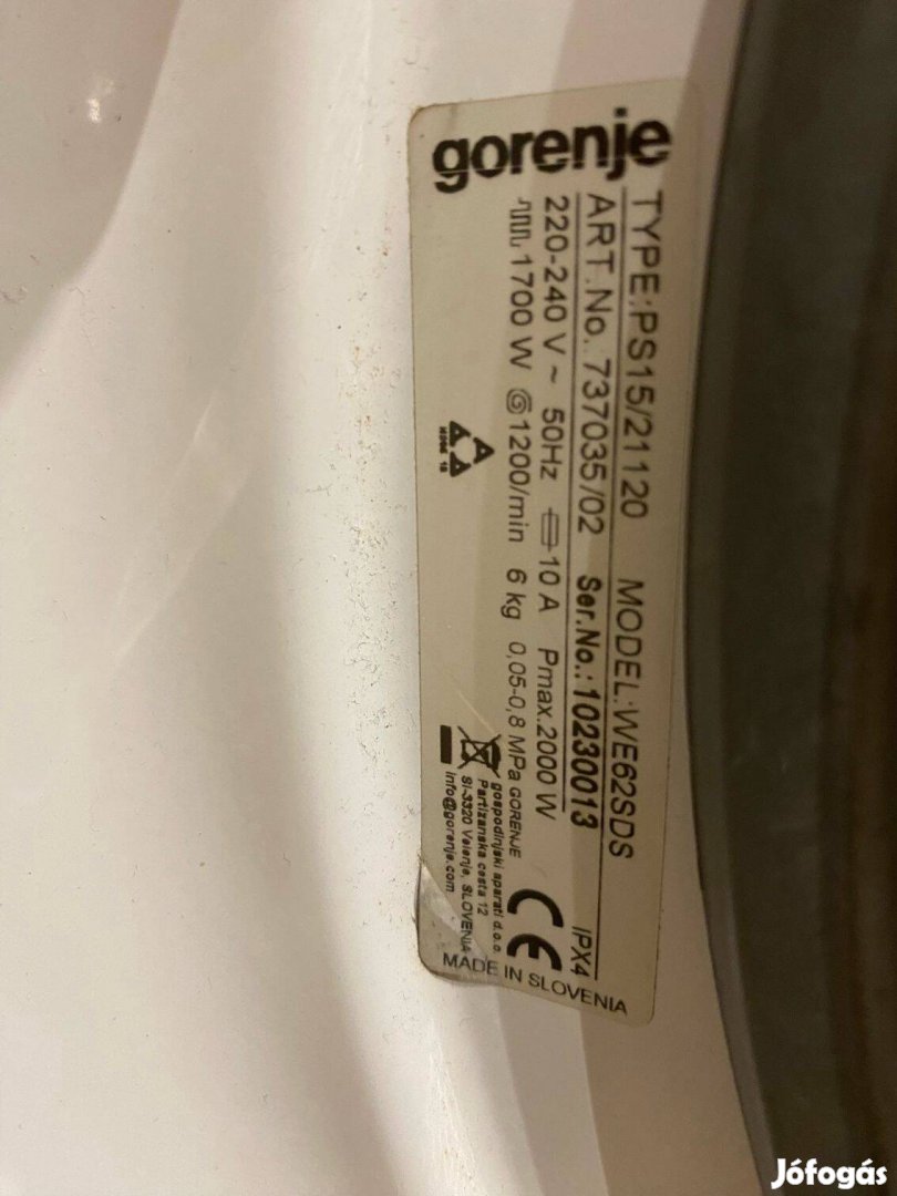 Gorenje WE62SDS mosógép