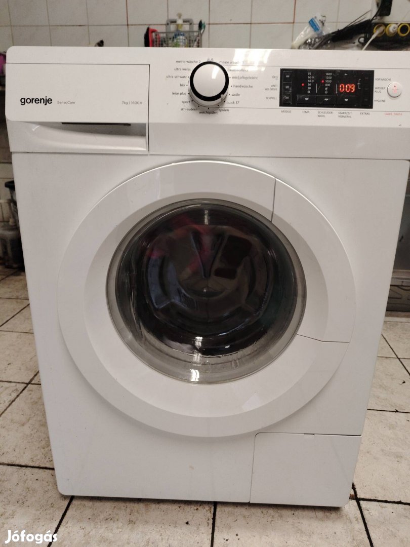 Gorenje családi mosógép 1600centrivel garanciával 