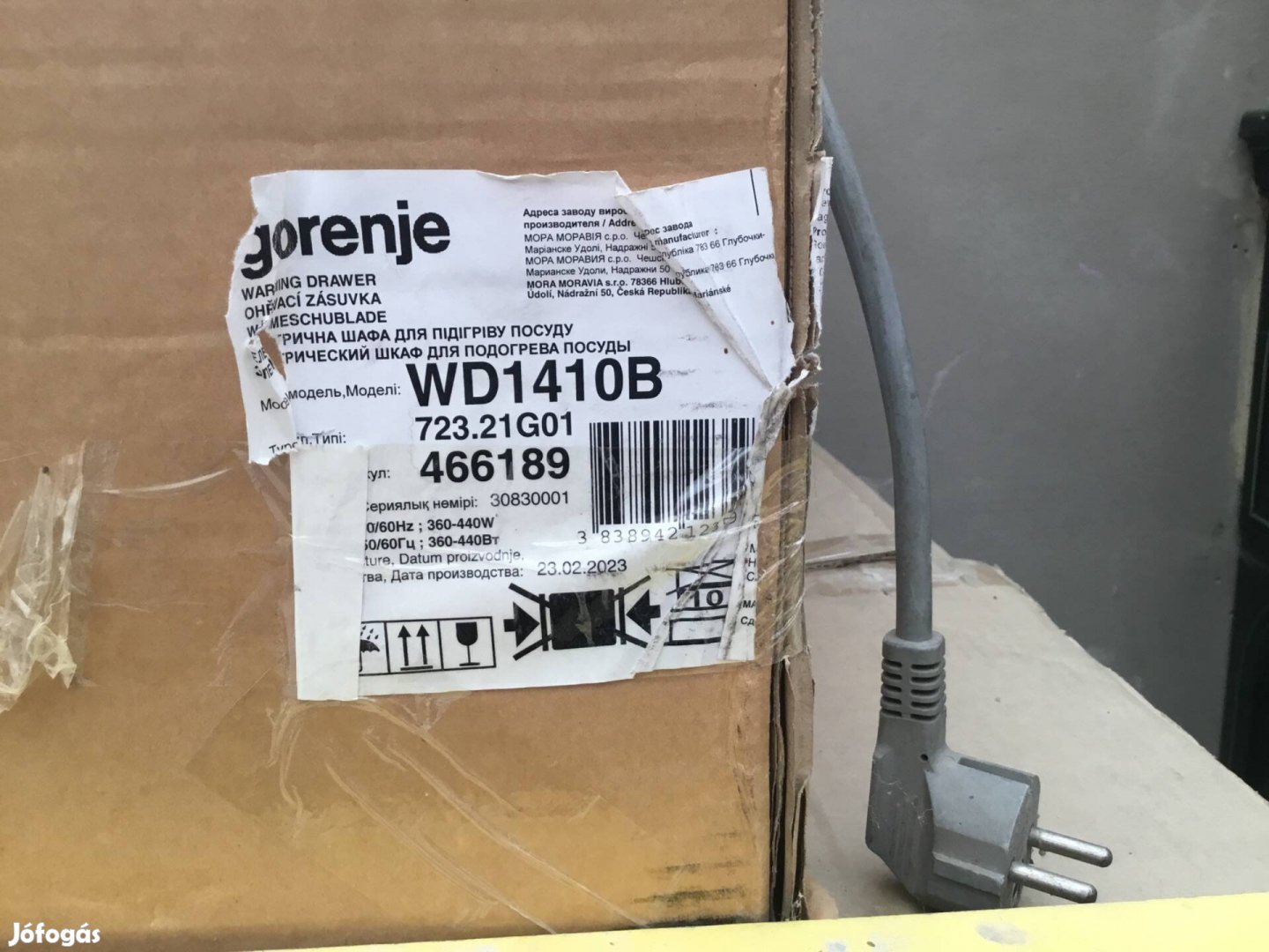 Gorenje melegen tartó fiók