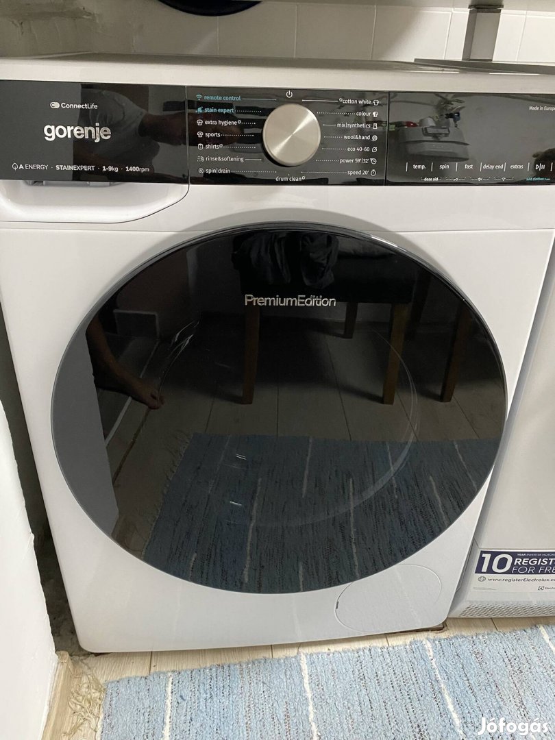 Gorenje mosógép 9kg 1400 fordulat gőz wifi