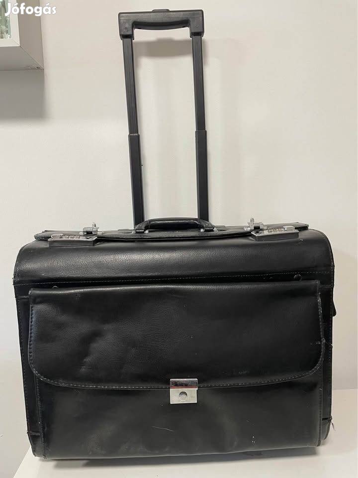 Görgős pilótatáska Üzleti táska Teleszkópos fogantyúval,