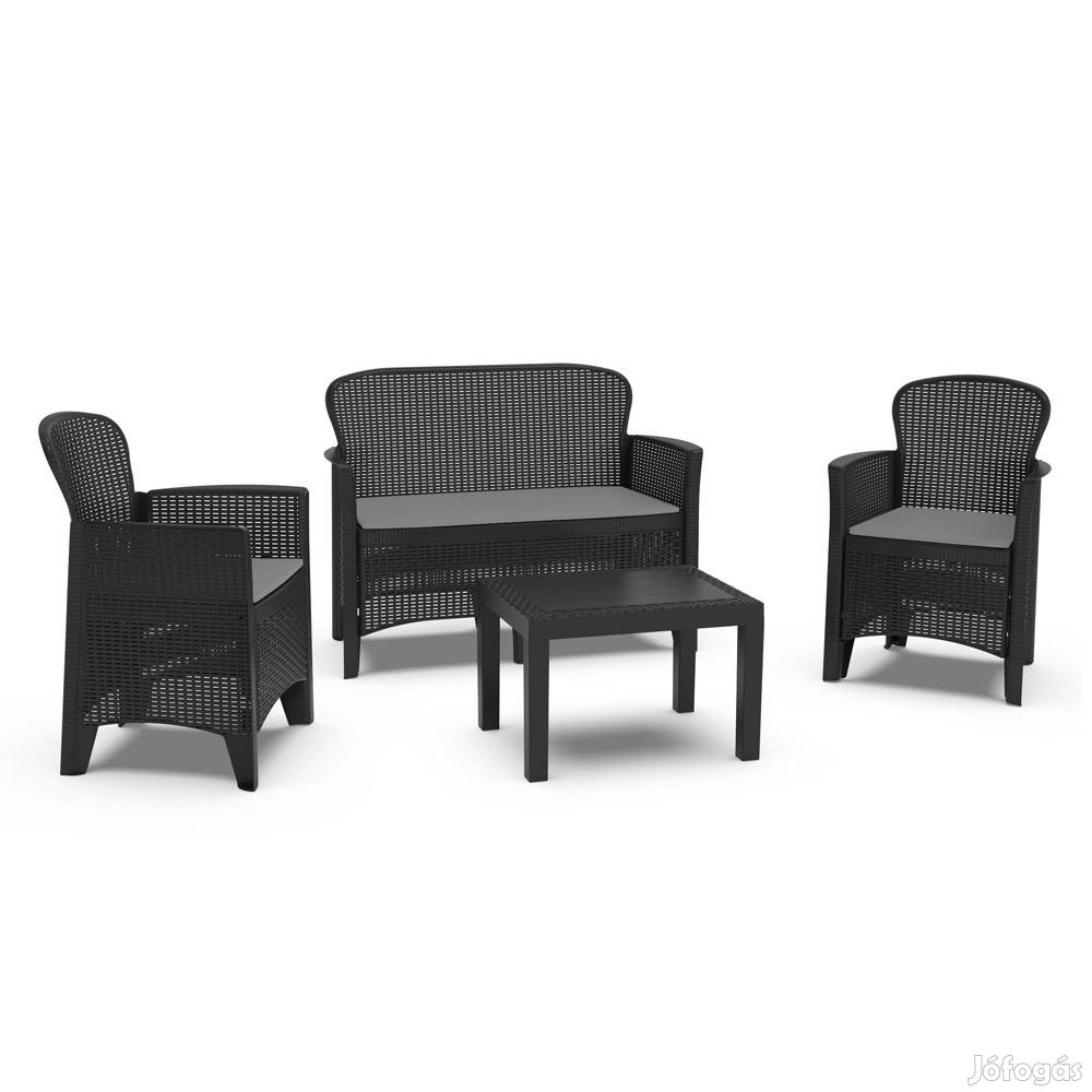 Gorin 4 személyes kerti bútorszett  Antracit  X