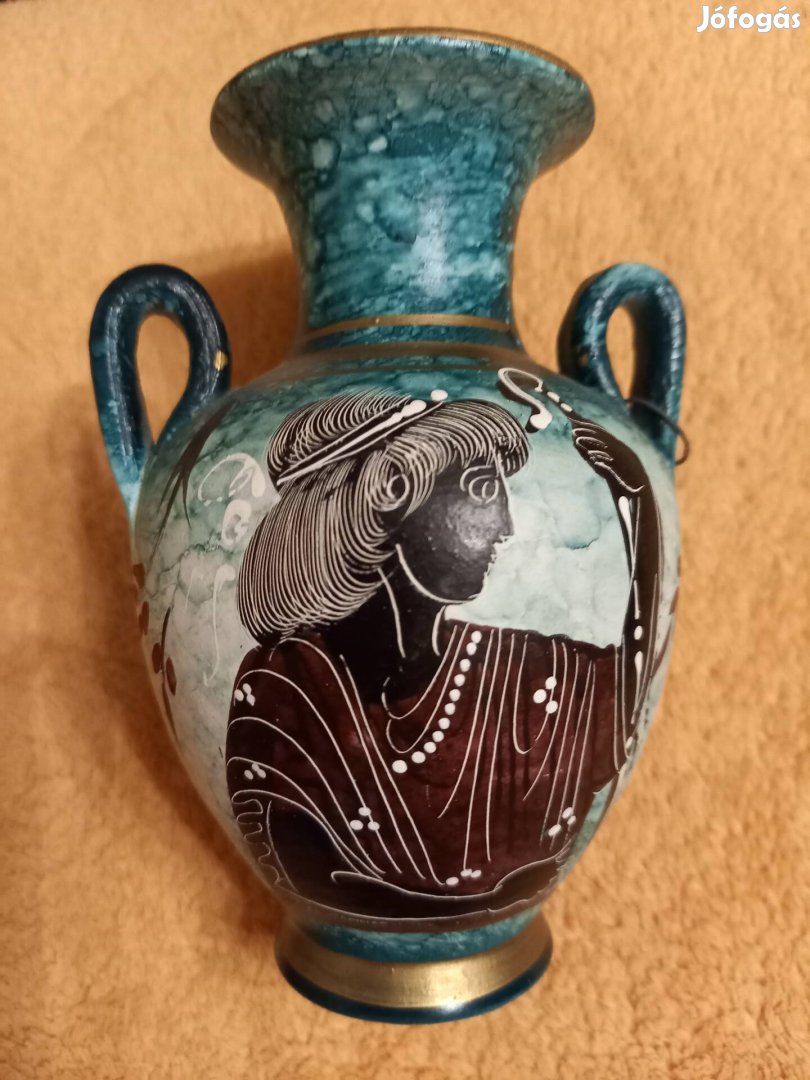 Görög, kézzel készített, eredeti váza eladó 