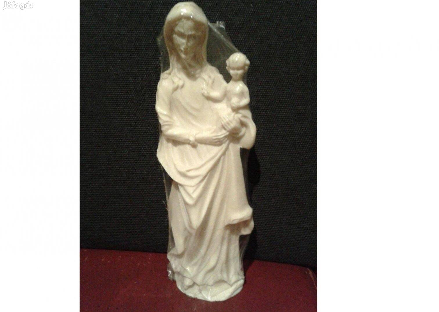 Görög alabástrom szobor, Szűz Mária kisdeddel 22 cm