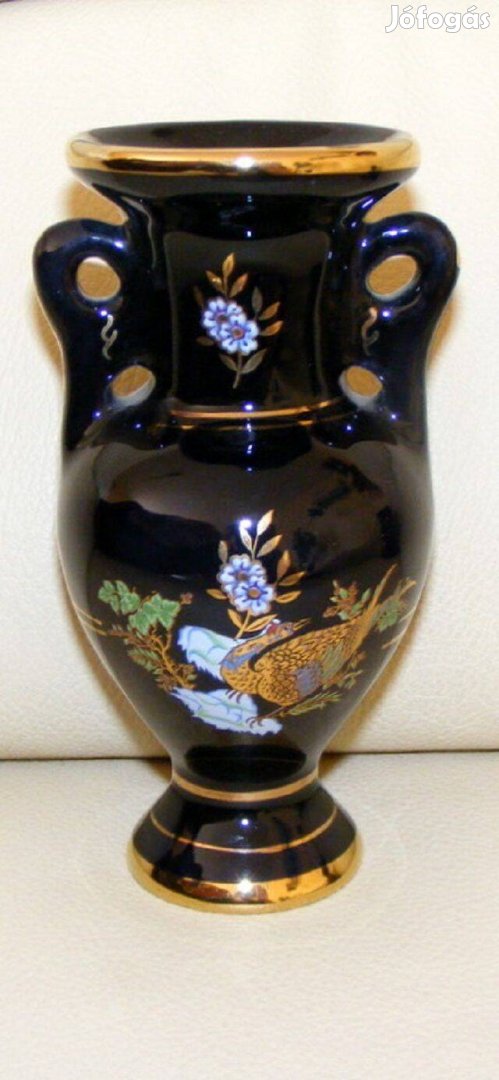 Görög aranyozott porcelán váza
