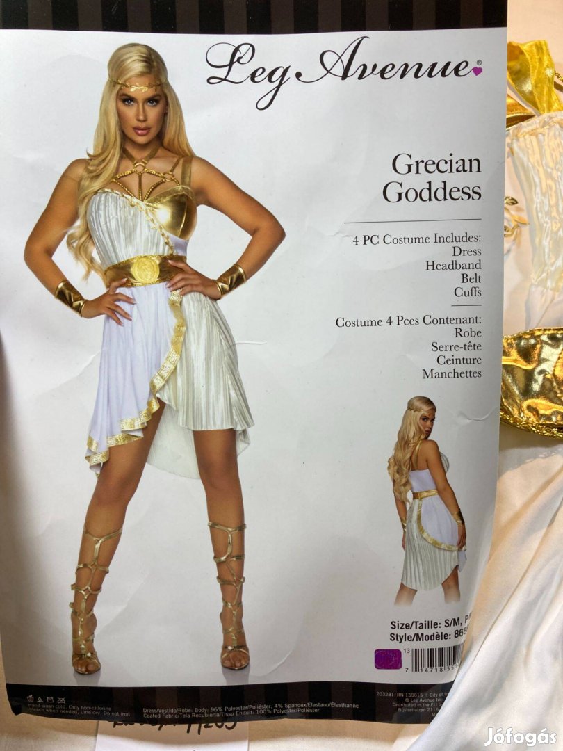 Görög jelmez, felnőtt jelmez M289