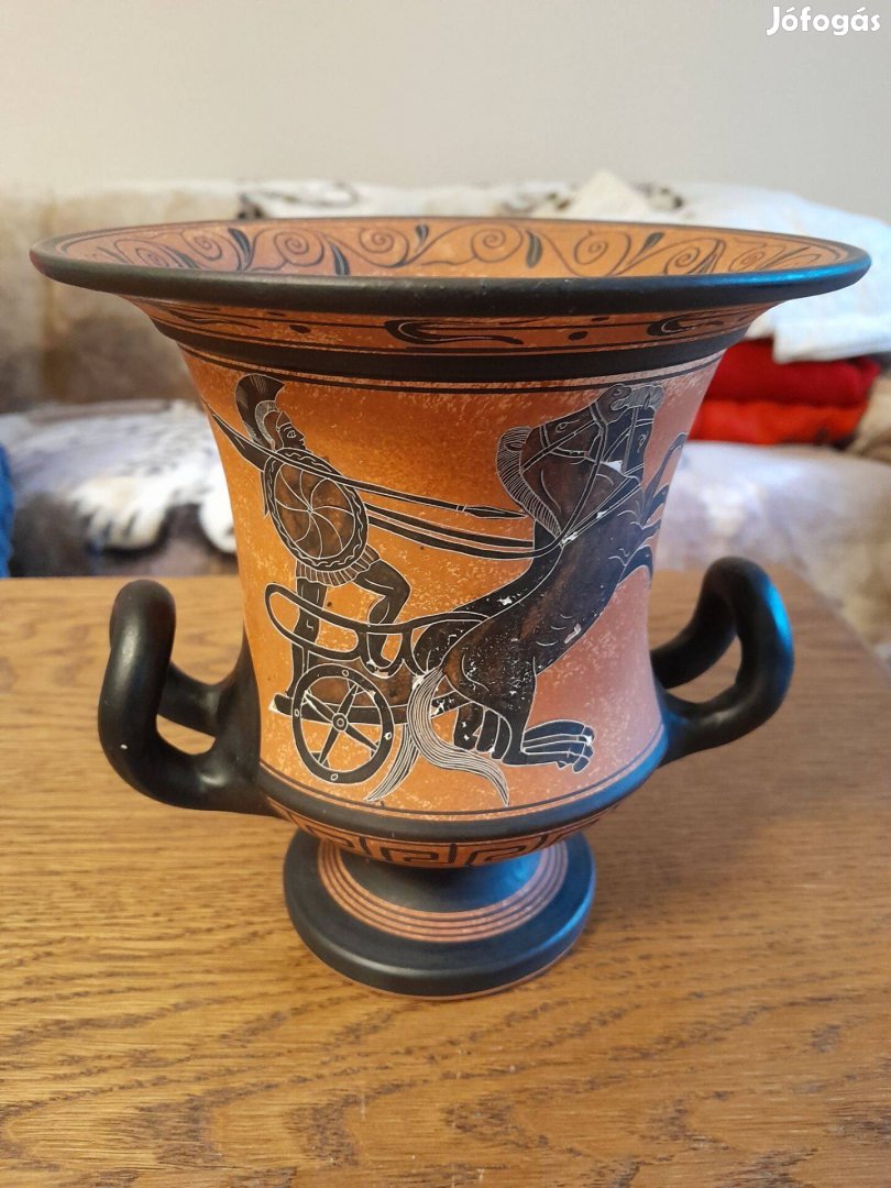 Görög vintage festett krater 1970