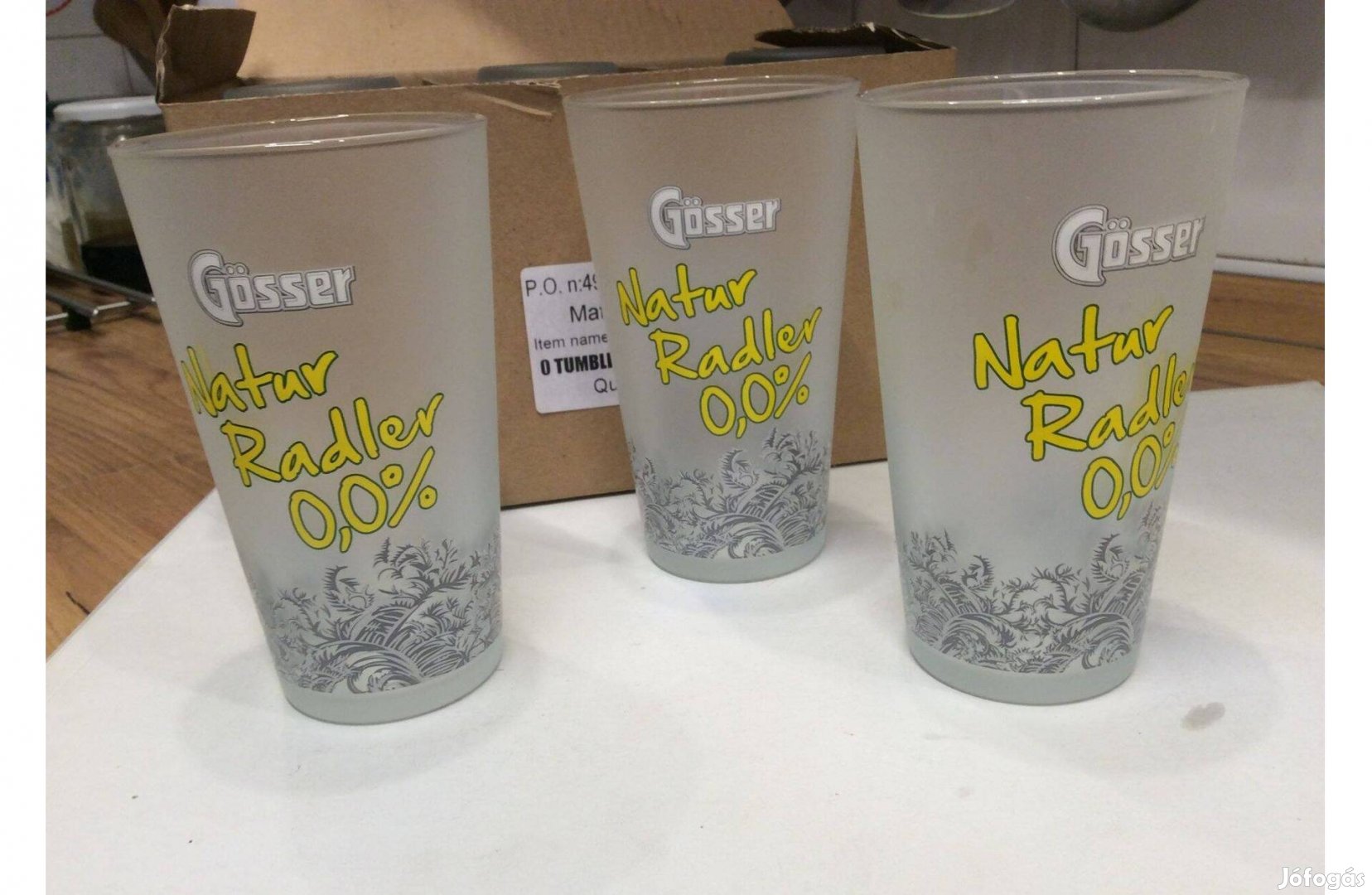 Gösser Natur Radler pohár új söröspohár 4dl sörös pohár 0,4 lit