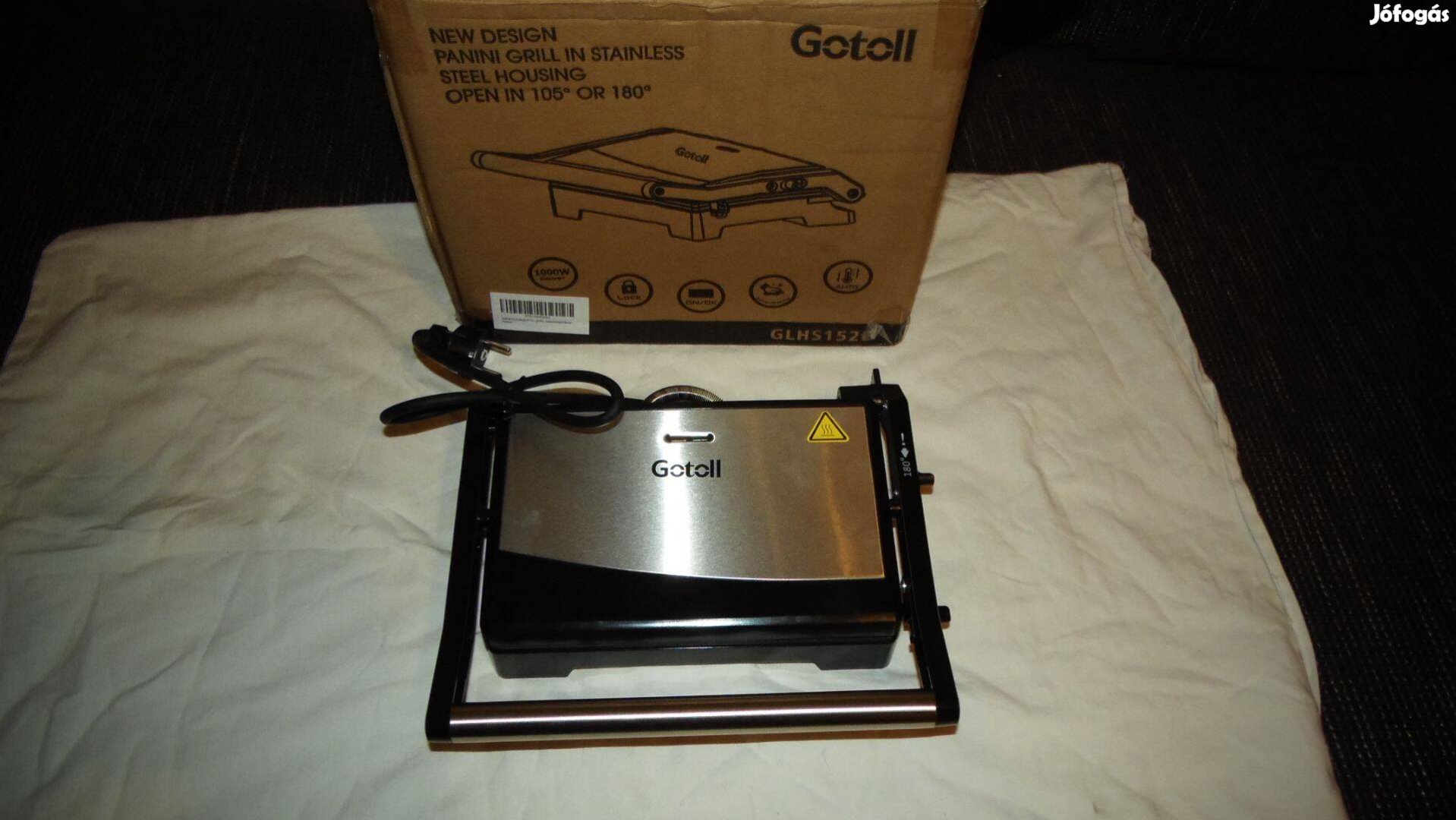 Gotoll elektromos grill (Új, kontakt grill, 1000w)