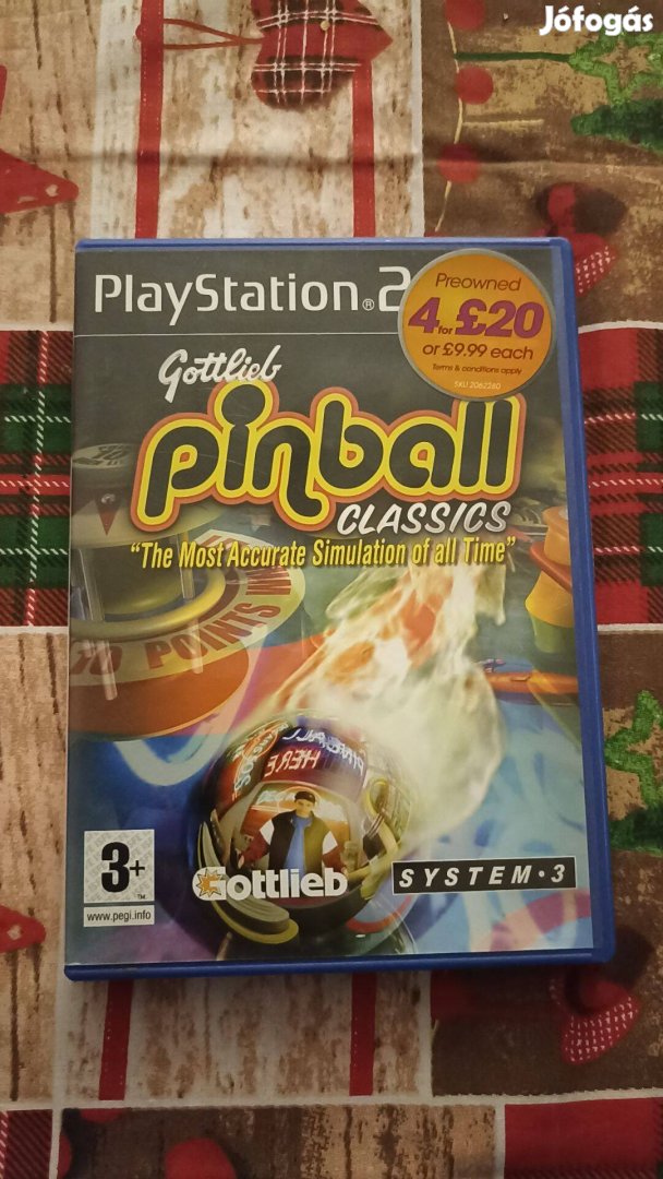 Gottlieb Pinball Classics PS2 (Ritka) játék eladó