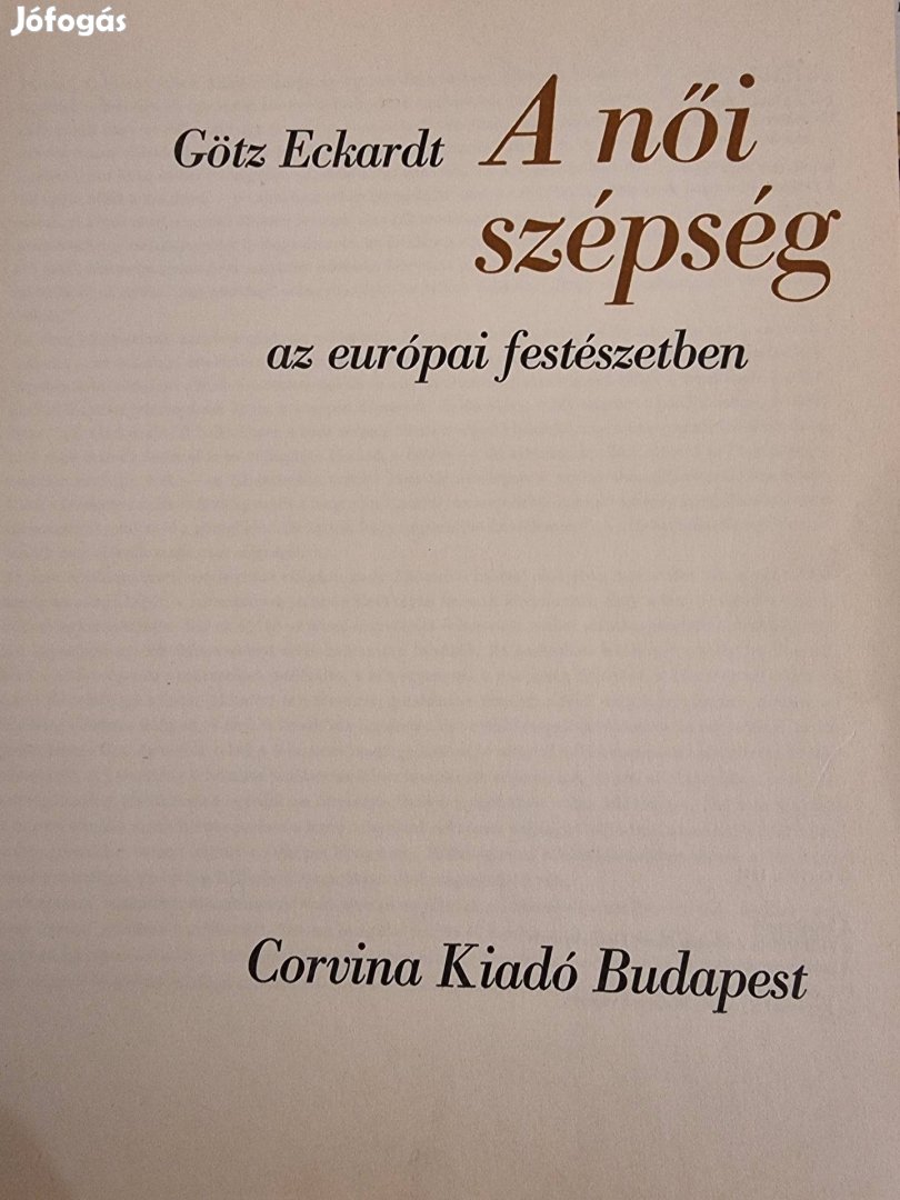 Götz Eckard  A női szépség az európai frsteszetben