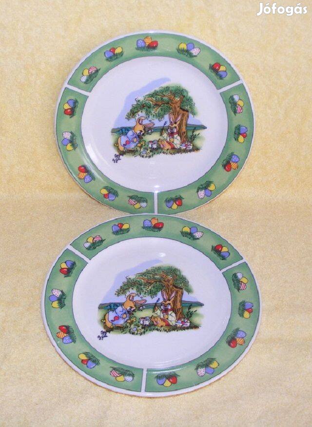 Götz porcelán nyuszis tányér 2 db
