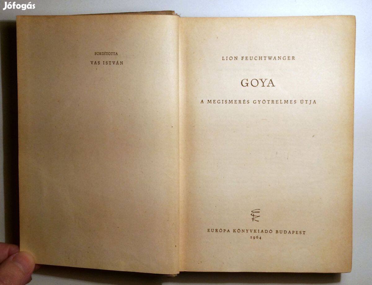 Goya (Lion Feuchtwanger) 1964 (viseltes) 8kép+tartalom