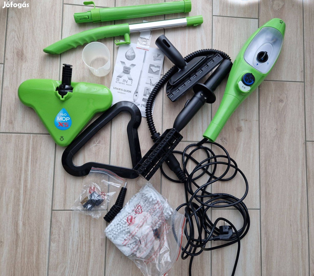 Gőztisztító gép 5 az 1-ben H2O mop