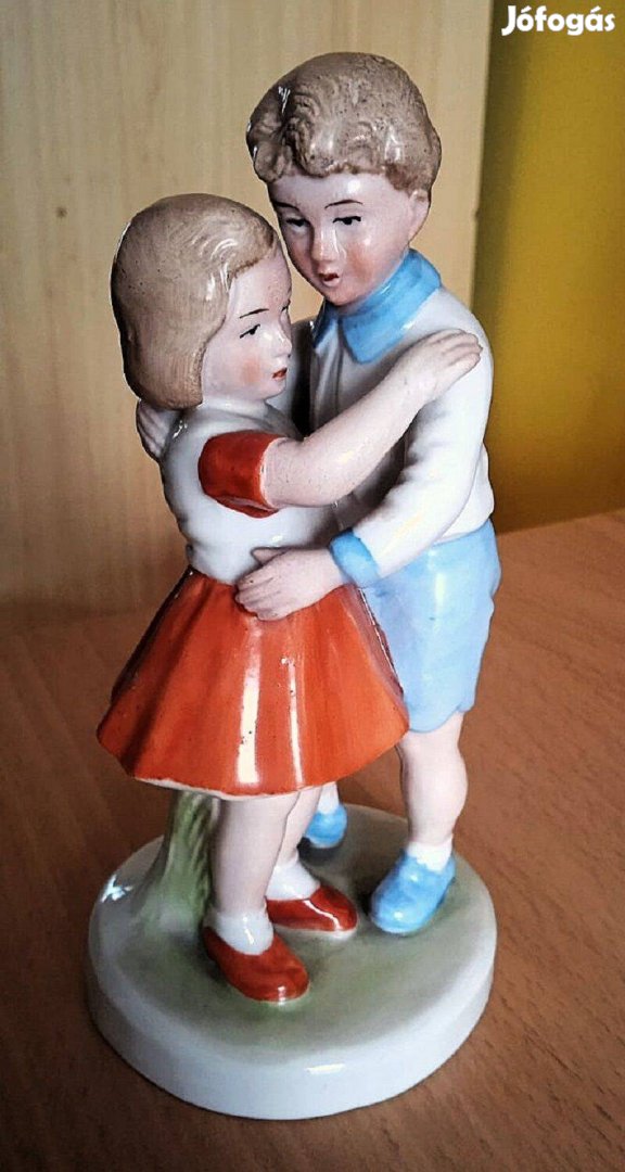 Grfenthal ritka német porcelán táncoló gyerekpár figura