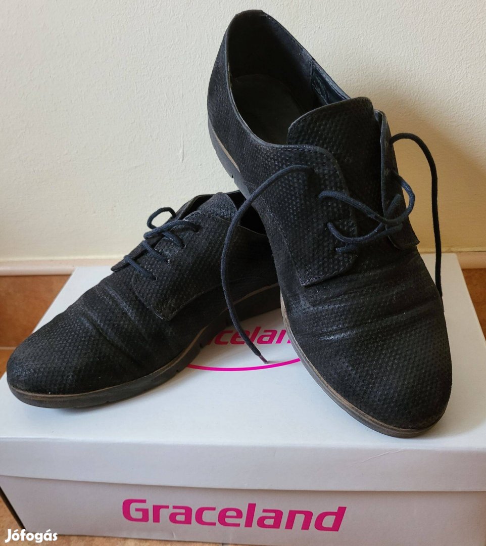 Graceland Deichmann fekete női cipő félcipő 37