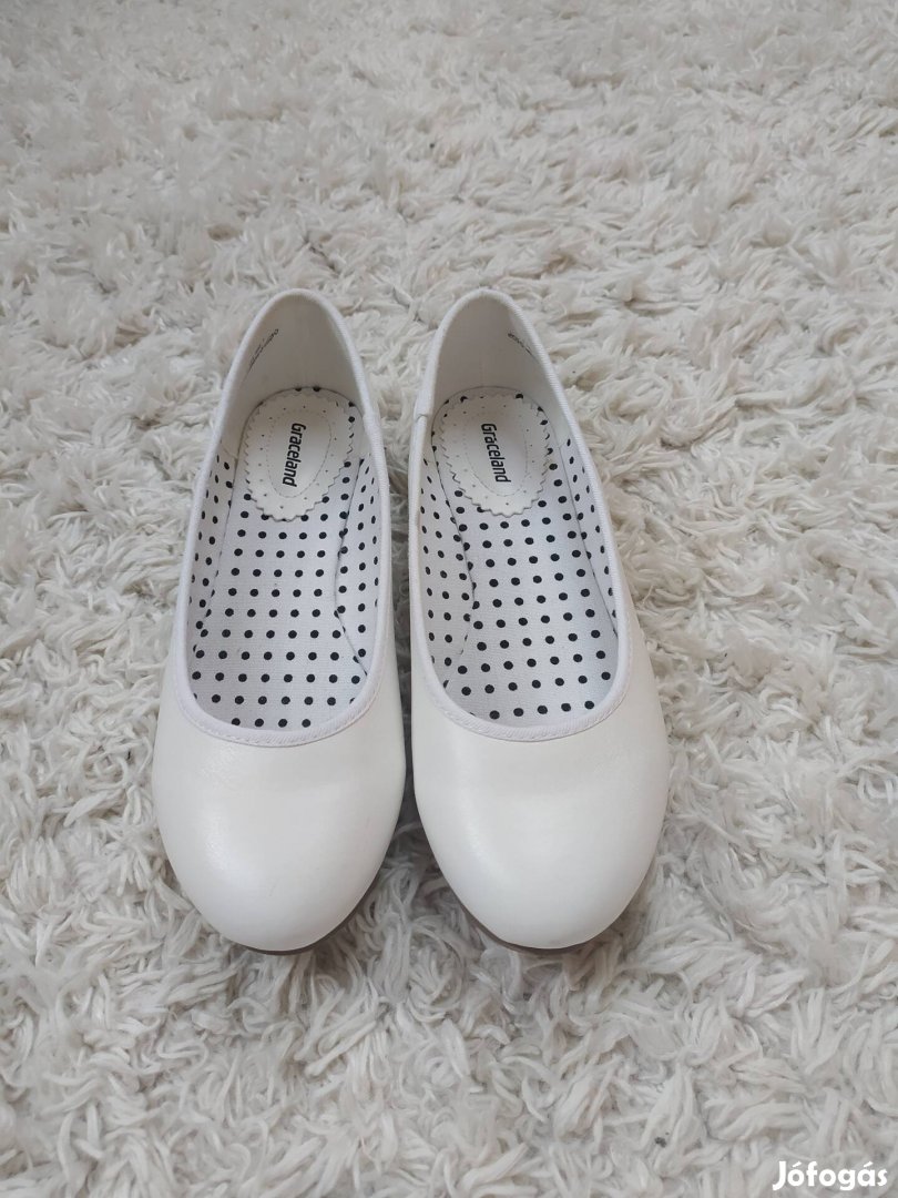 Graceland fehér balerina cipő 