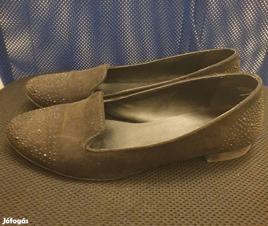 Graceland fekete strasszos női cipő 39-es méret