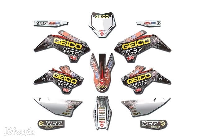 Grafikai készlet Geico Pit Bike YCF Pilot 2016-2017/ Gyári 2016-2017