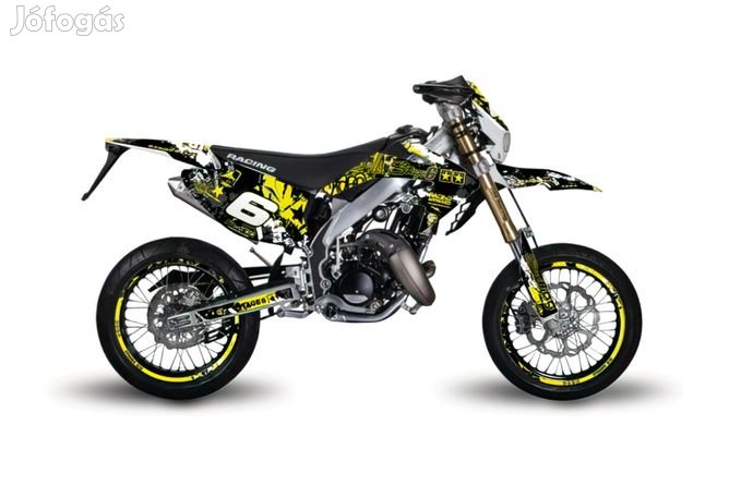 Grafikai készlet Honda HM 50 Stage6 sárga / fekete