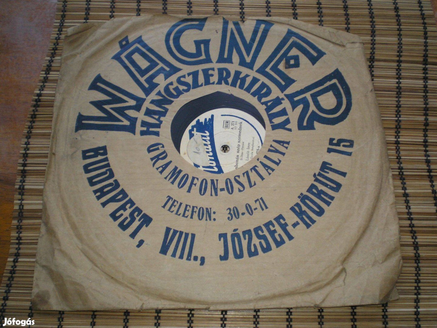 Gramofonlemez László Imre Két babonás szép szemednek Ha