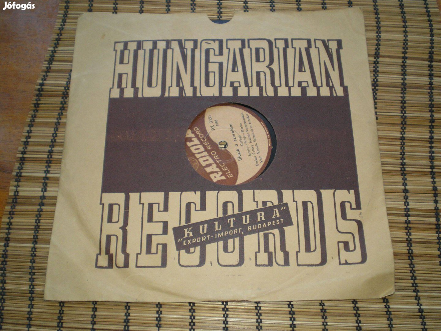 Gramofonlemez Pataky Kálmán Illúzió a szerelem Rákóczi