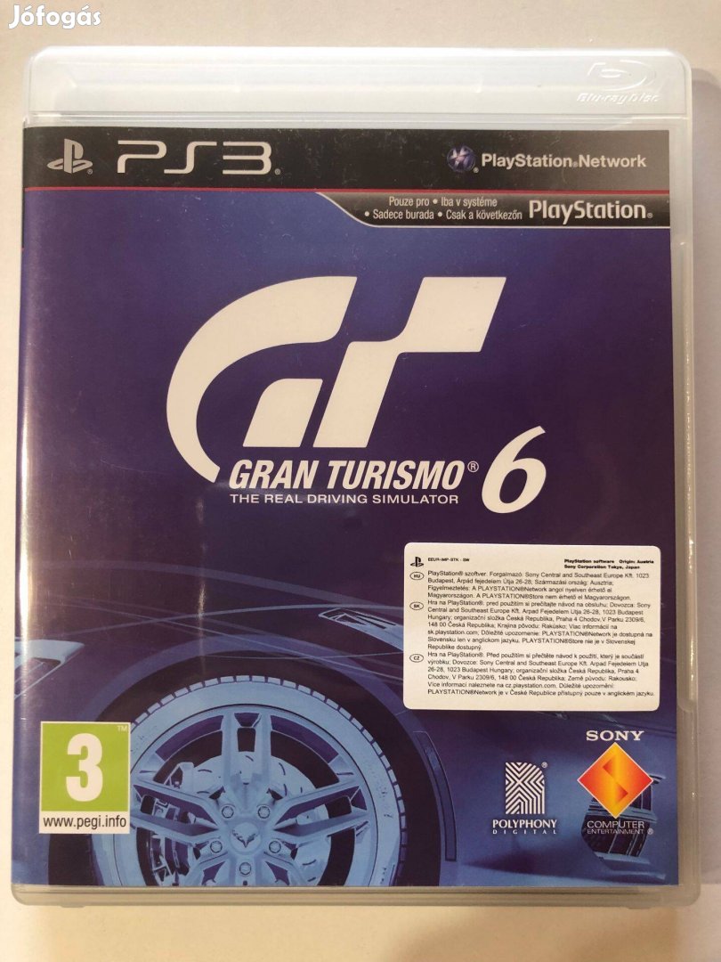 Gran Turismo 6 PS3 játék hibátlan