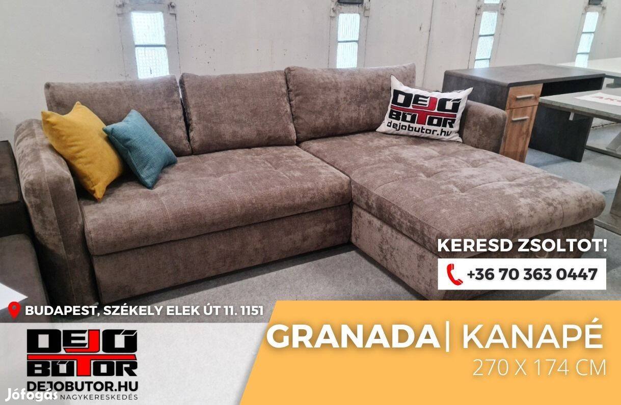 Granada minőségi sarok kanapé ülőgarnitúra 270x174cm ágyazható aston 4