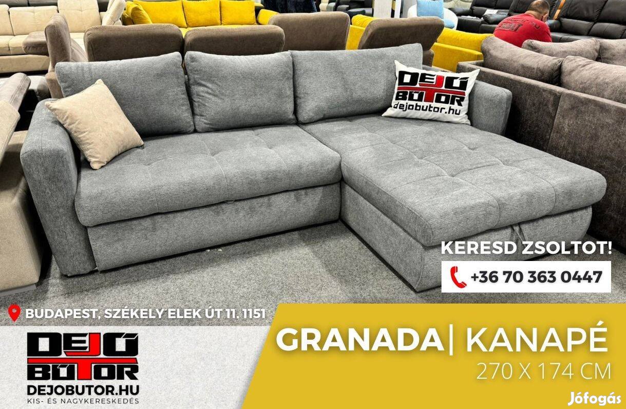 Granada sarok kanapé átszerelhető ülőgarnitúra 270x175 cm