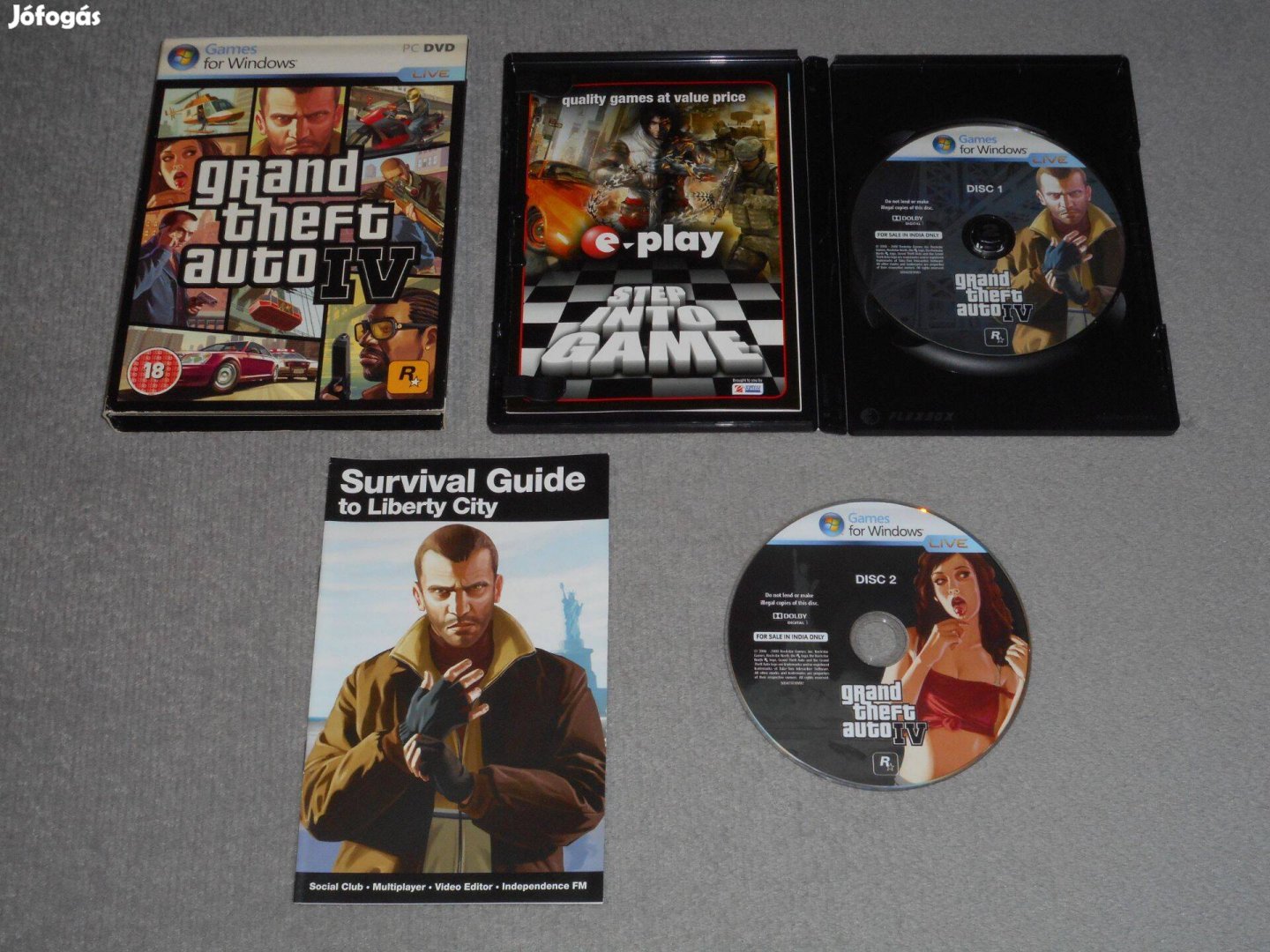 Grand Theft Auto IV 4 / GTA IV Számítógépes PC játék, Ritka