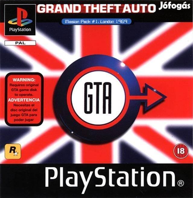 Grand Theft Auto Mission Pack No.1 London 1969, Boxed PS1 játék