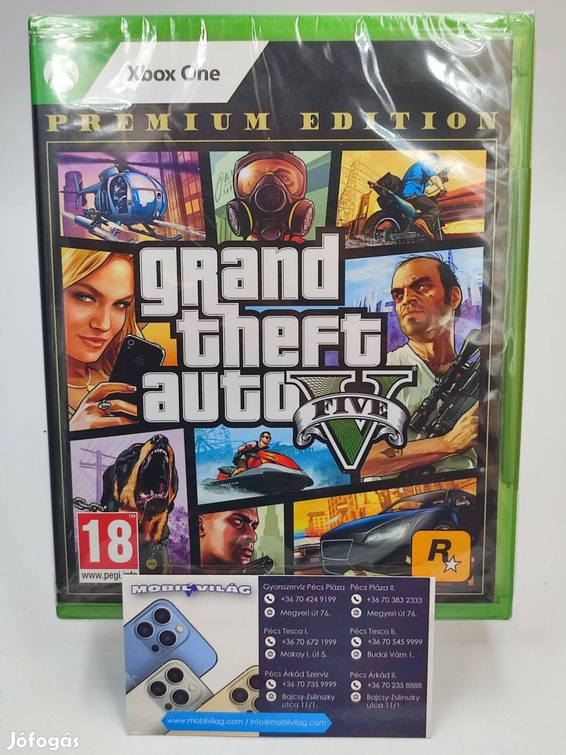 Grand Theft Auto V Premium Edition Xbox One Garanciával #konzl1093