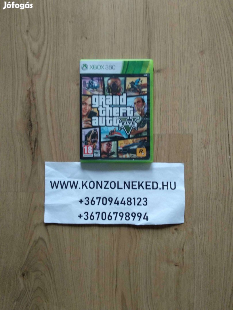 Grand Theft Auto V (5) eredeti Xbox 360 játék