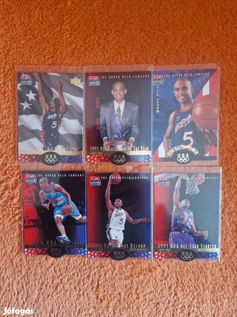 Grant Hill Upper Deck 1996 USA Team olimpiai kosaras