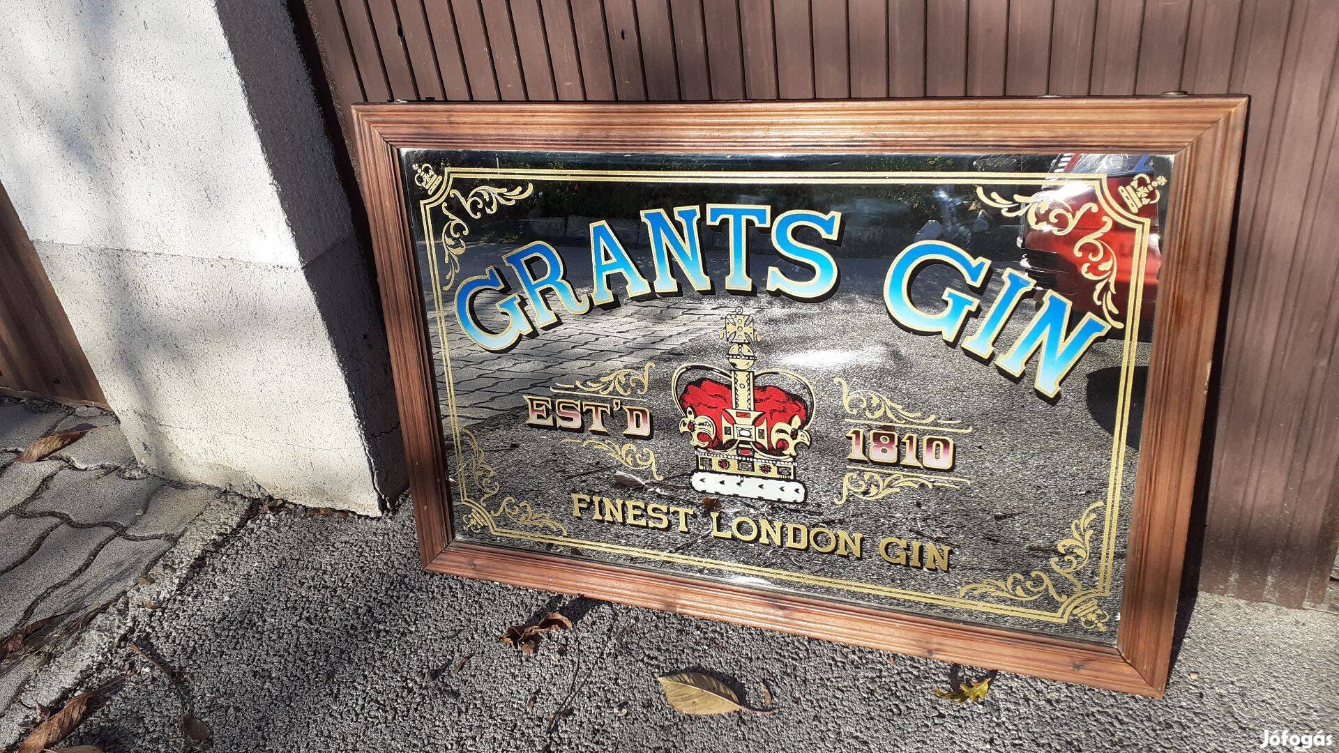 Grants Gin hatalmas italreklám bártükör