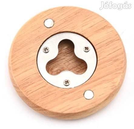 Gravírozható Fa Sörnyitós HŰtőmágnes (3948)