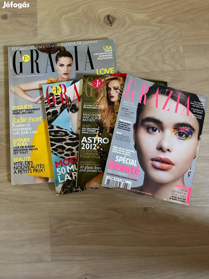 Grazia francia női magazinok (4db)