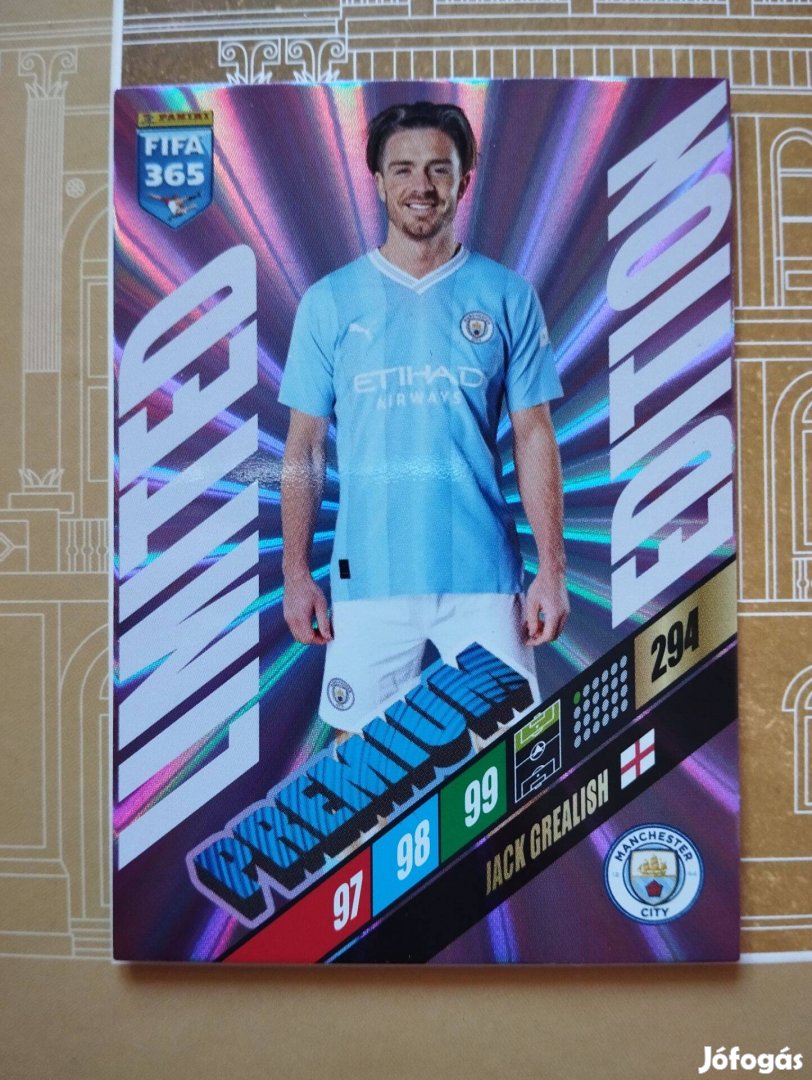 Grealish (Manchester City) FIFA 365 2024 Prémium Limited focis kártya