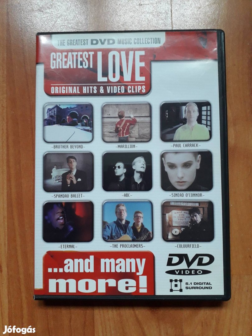 Greatest love- Original Hits&Video clips DVD