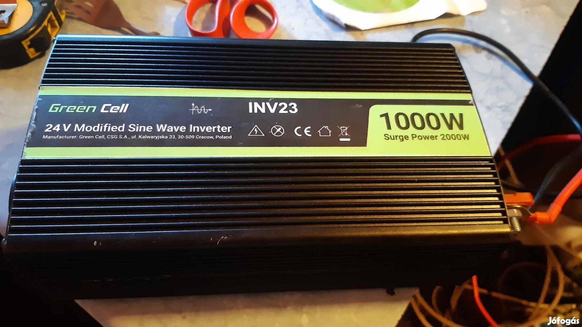 Green Cell INV23 Autós inverter (24V / 1000W)